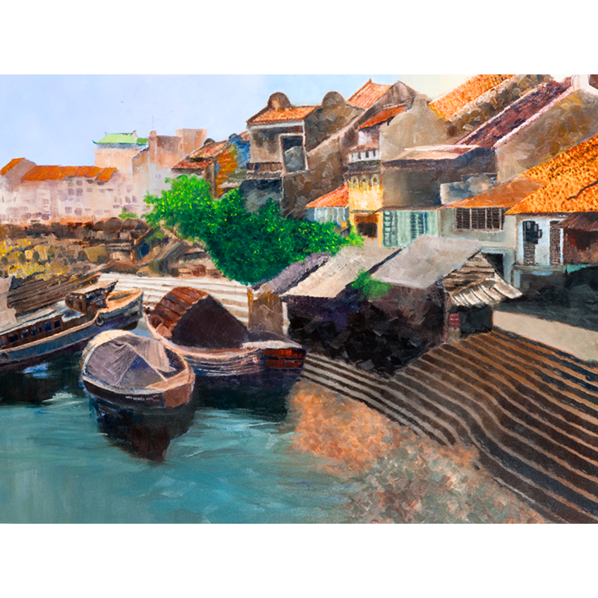 Landscape art greeting cards by Creative Brush Works – scenic nature and cityscape cards for every occasion