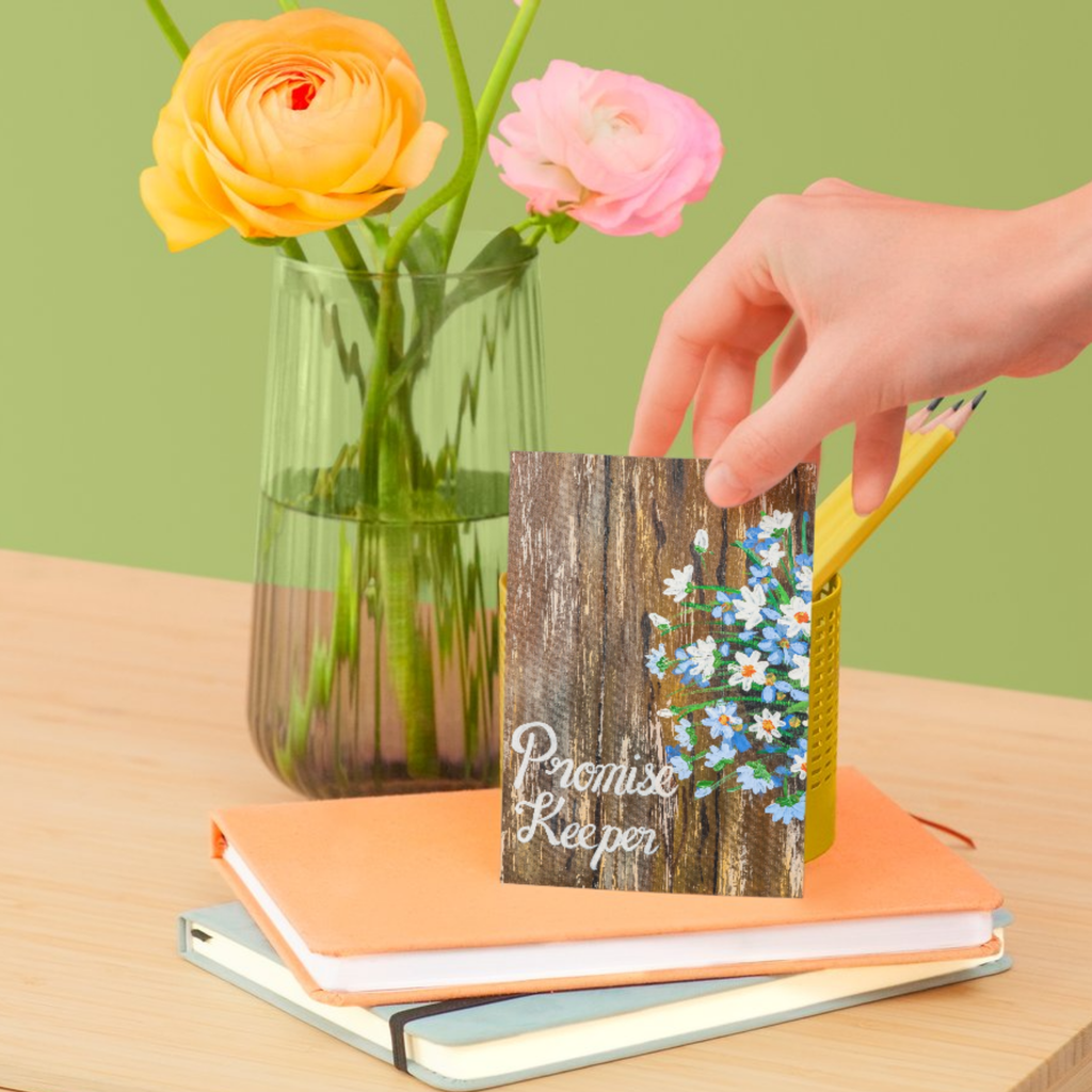 Promise Keeper Floral Card – Acrylic Painting Design