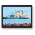 Marina Bay Sands & Gardens Canvas Print – A3 Singapore Landmark Wall Art