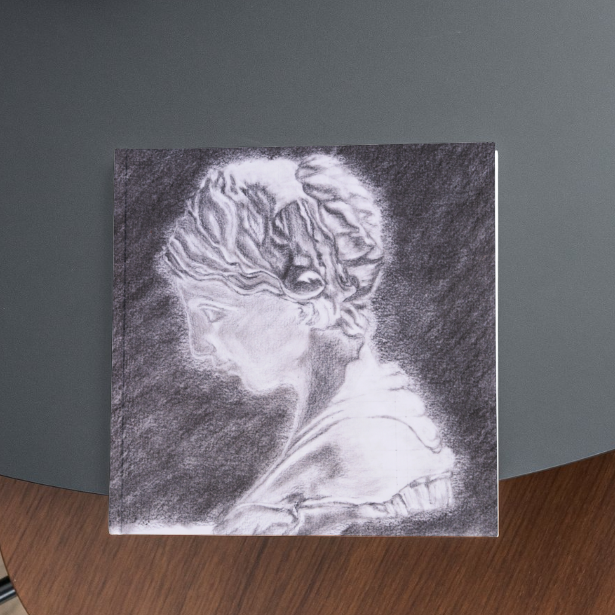 Classical Female Bust – Charcoal Portrait Drawing Art Greeting Card