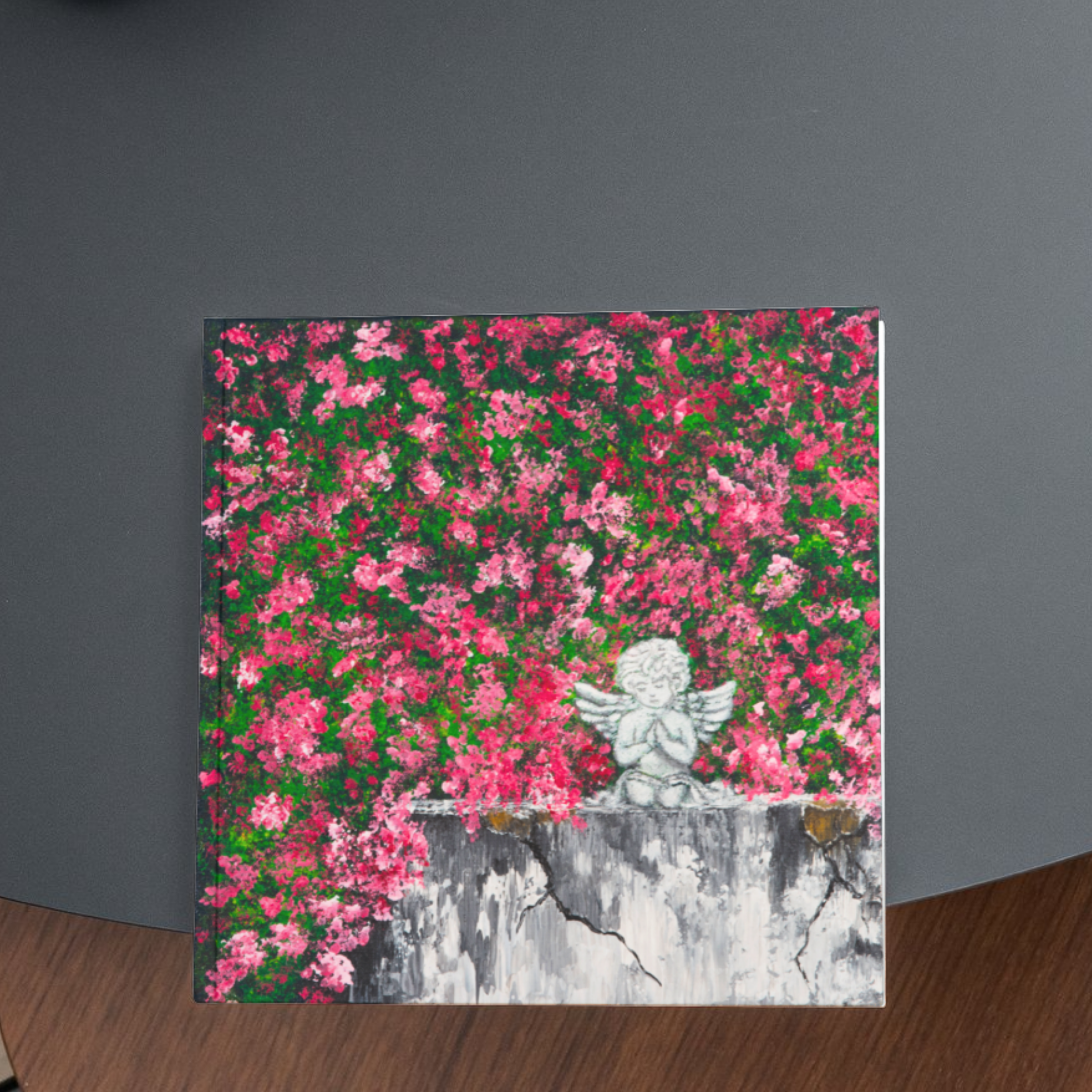 Angel in Bloom Landscape Card – Acrylic Painting Design