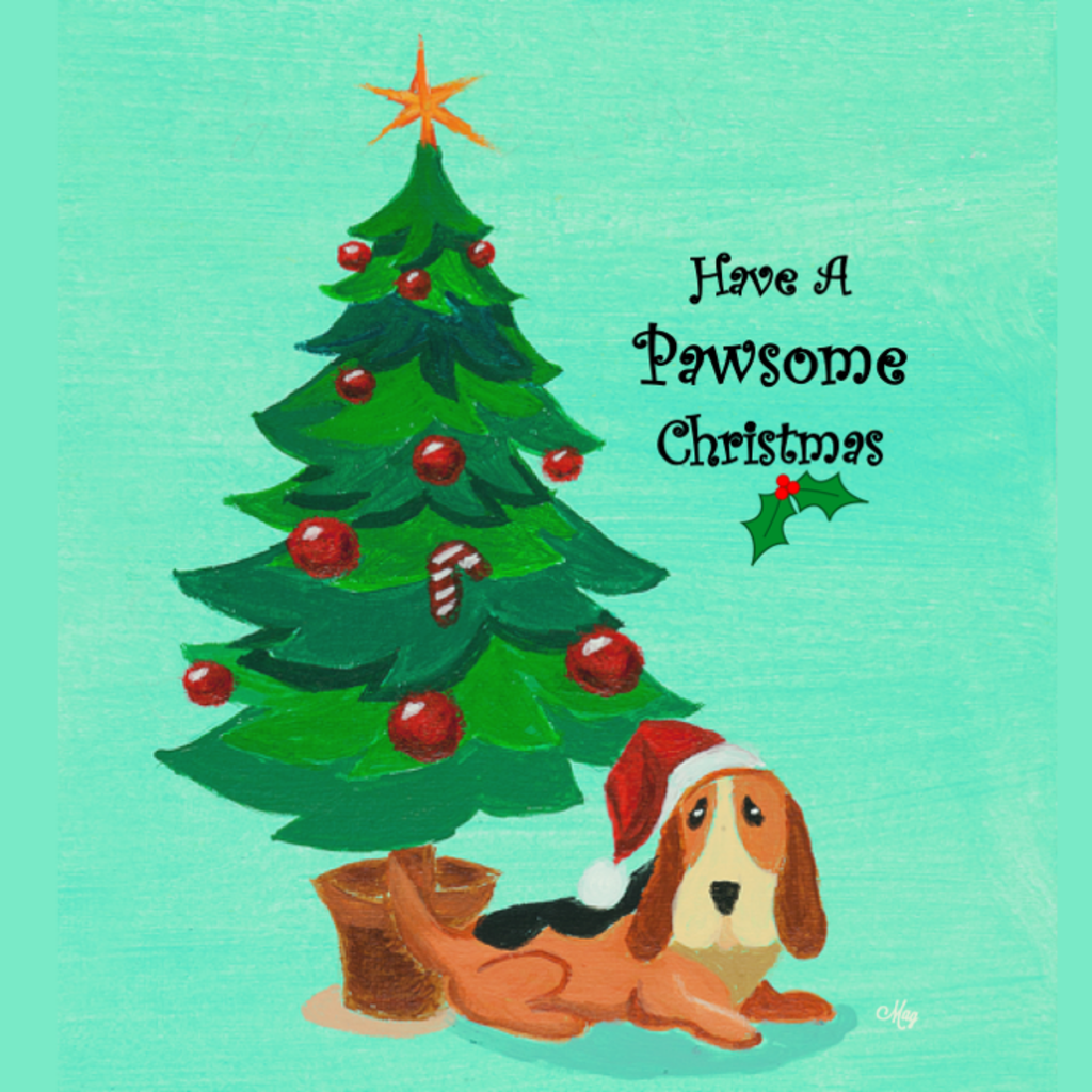 Basset Hound in Santa Hat Mug – Pawsome Christmas Dog Ceramic Coffee Mug