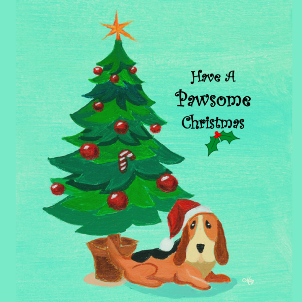 Basset Hound in Santa Hat Mug – Pawsome Christmas Dog Ceramic Coffee Mug