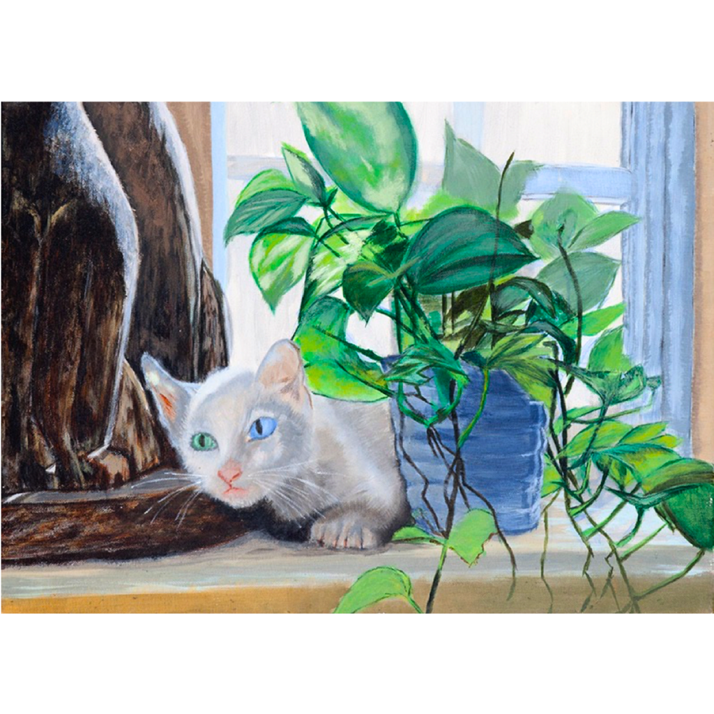 White Cat with Heterochromatic Eyes Mug – Unique Cat Ceramic Coffee Mug