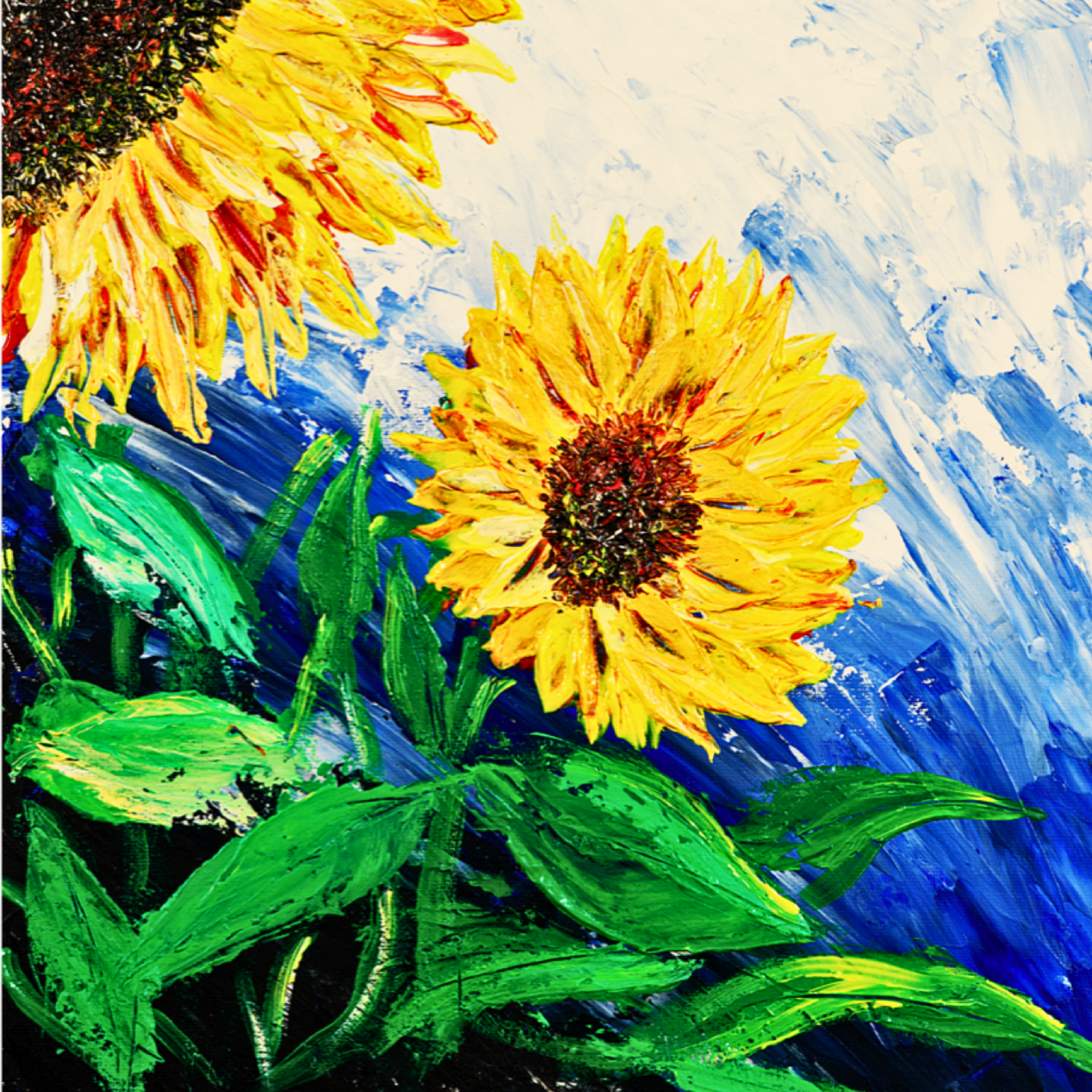 Sunlit Bloom Mug – Two Sunflowers Ceramic Coffee Mug