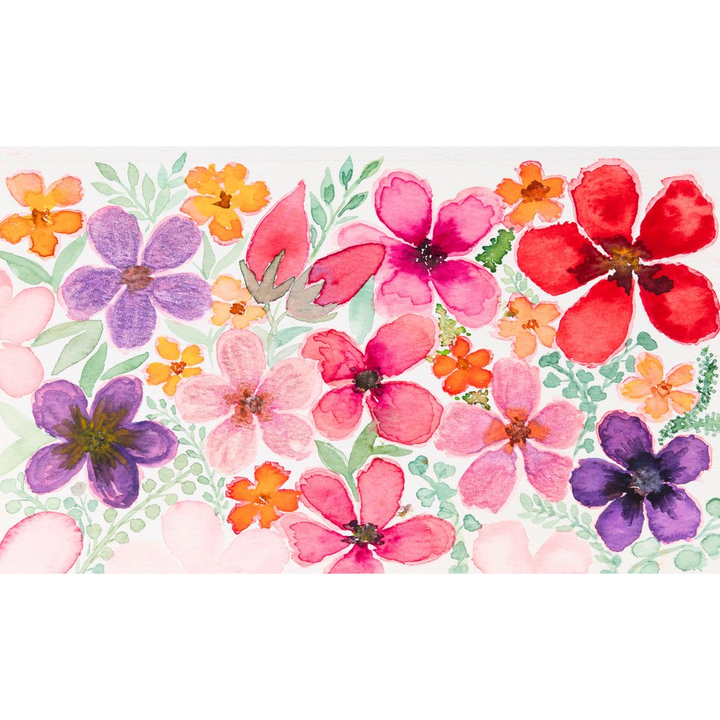 Vibrant Bouquet Mug – Colorful Watercolor Ceramic Coffee Mug