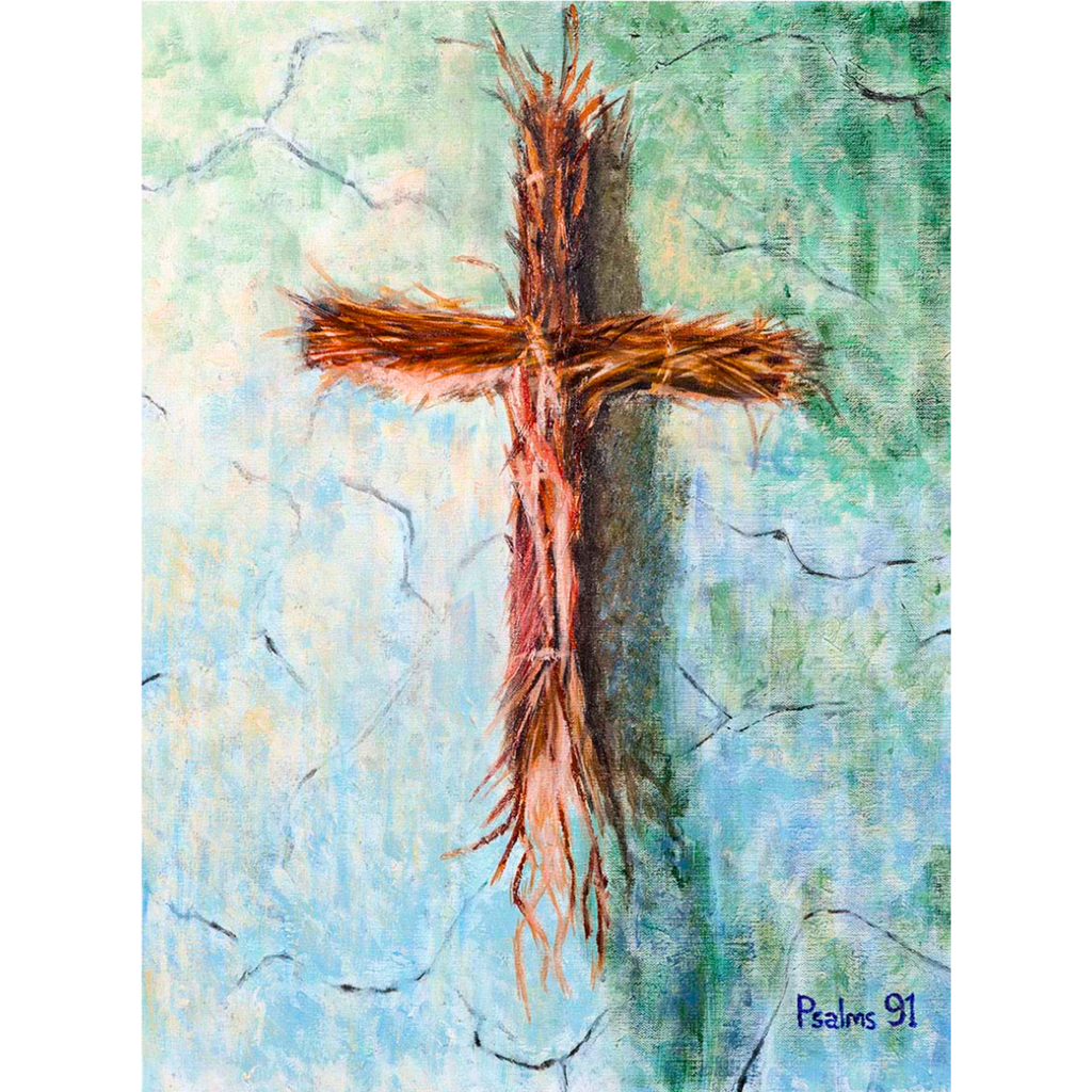 Rooted Cross Mug – Psalms 91 Faith Ceramic Coffee Mug