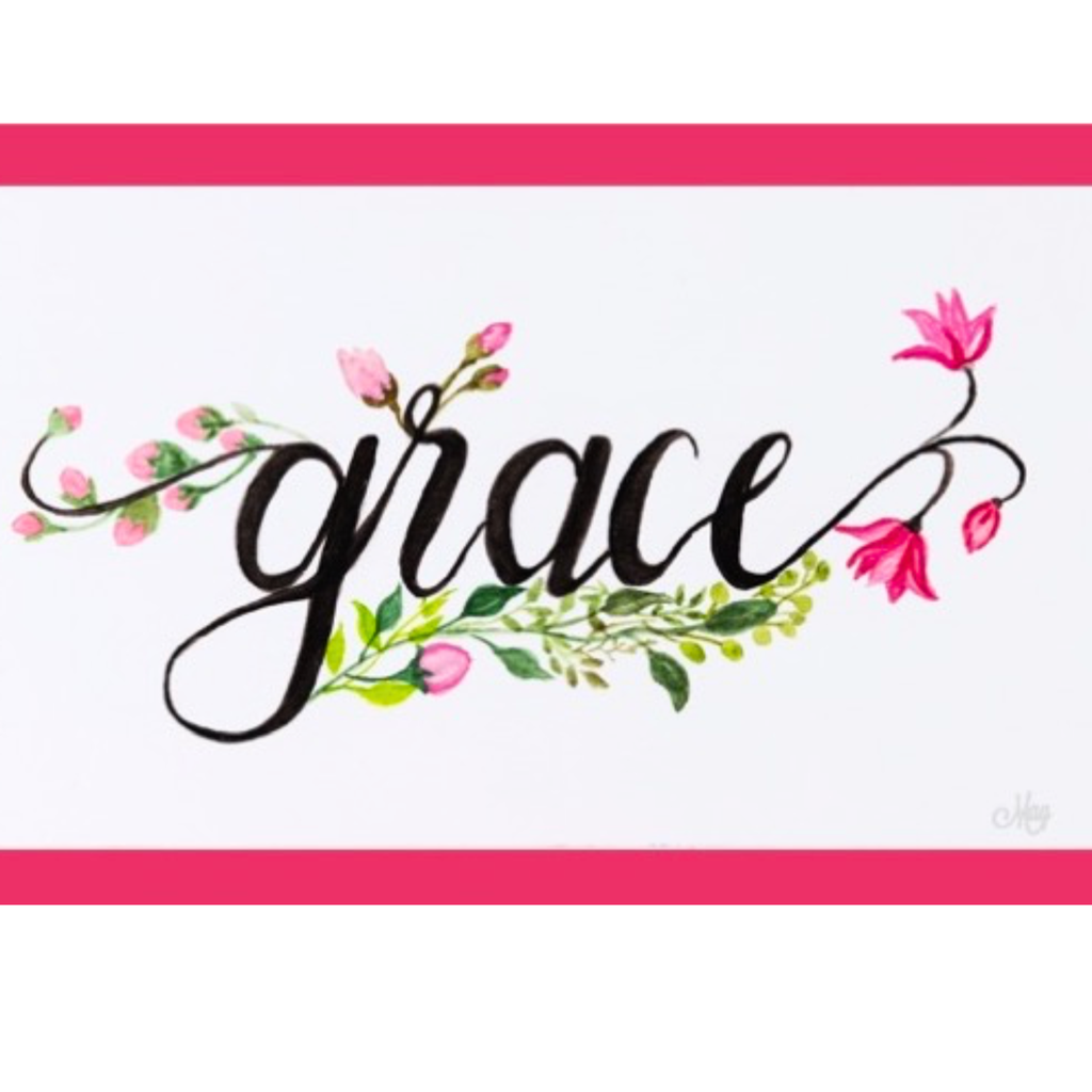 Grace Floral Card – Watercolor Illustration Design