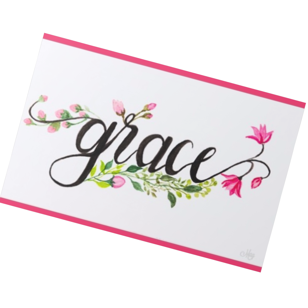 Grace Floral Card – Watercolor Illustration Design