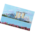 Marina Bay Sands & Gardens Landscape Card – Curated Acrylic Painting Design