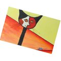 Picasso‑Inspired Cat & Mouse Abstract Art Card – Bold Colors