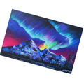 Aurora Borealis Landscape Card – Acrylic Painting Design