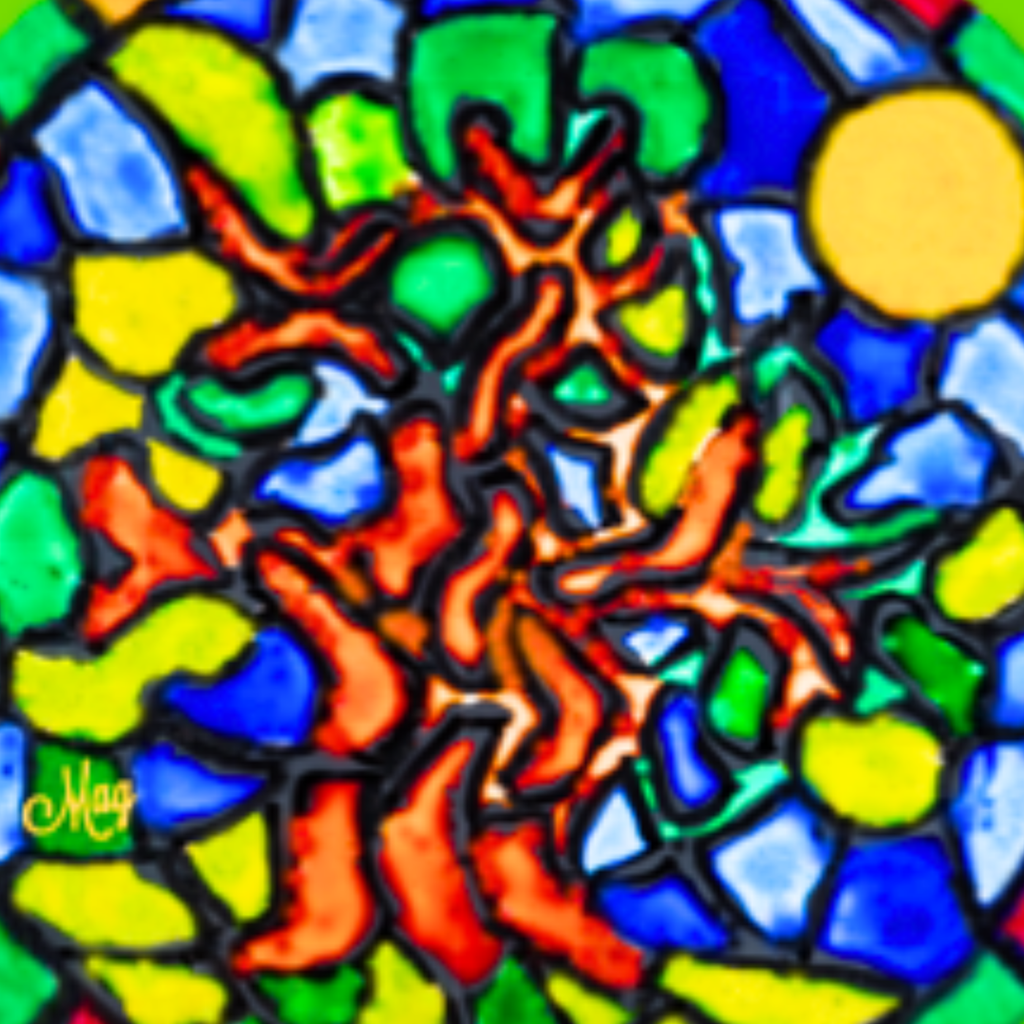 Stained Glass Tree of Life Mug – Vibrant Mosaic Ceramic Coffee Mug