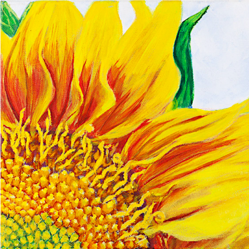 Radiant Sunflower Canvas Print – A3 Vibrant Yellow Floral Wall Art