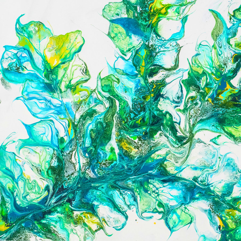 Whispers of Motion – Blank Greeting Card with Craft Envelope & Organic Abstract Artwork