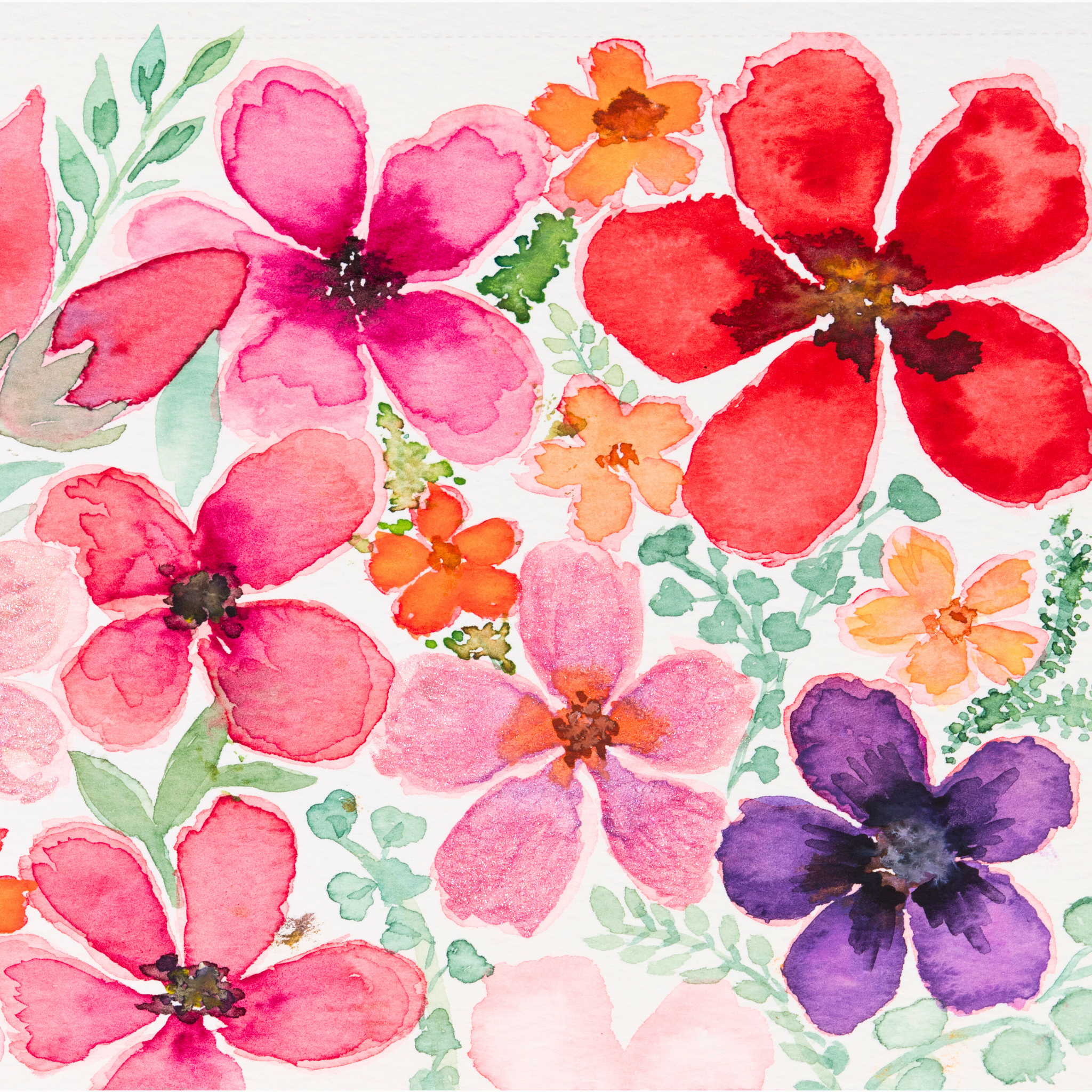 Vibrant Bouquet Canvas Print – A3 Colorful Floral Wall Art