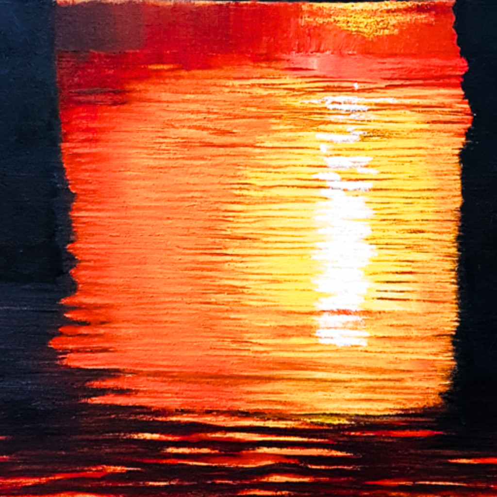 Sunset Arch Canvas Print – A3 Dramatic Coastal Landscape Wall Art