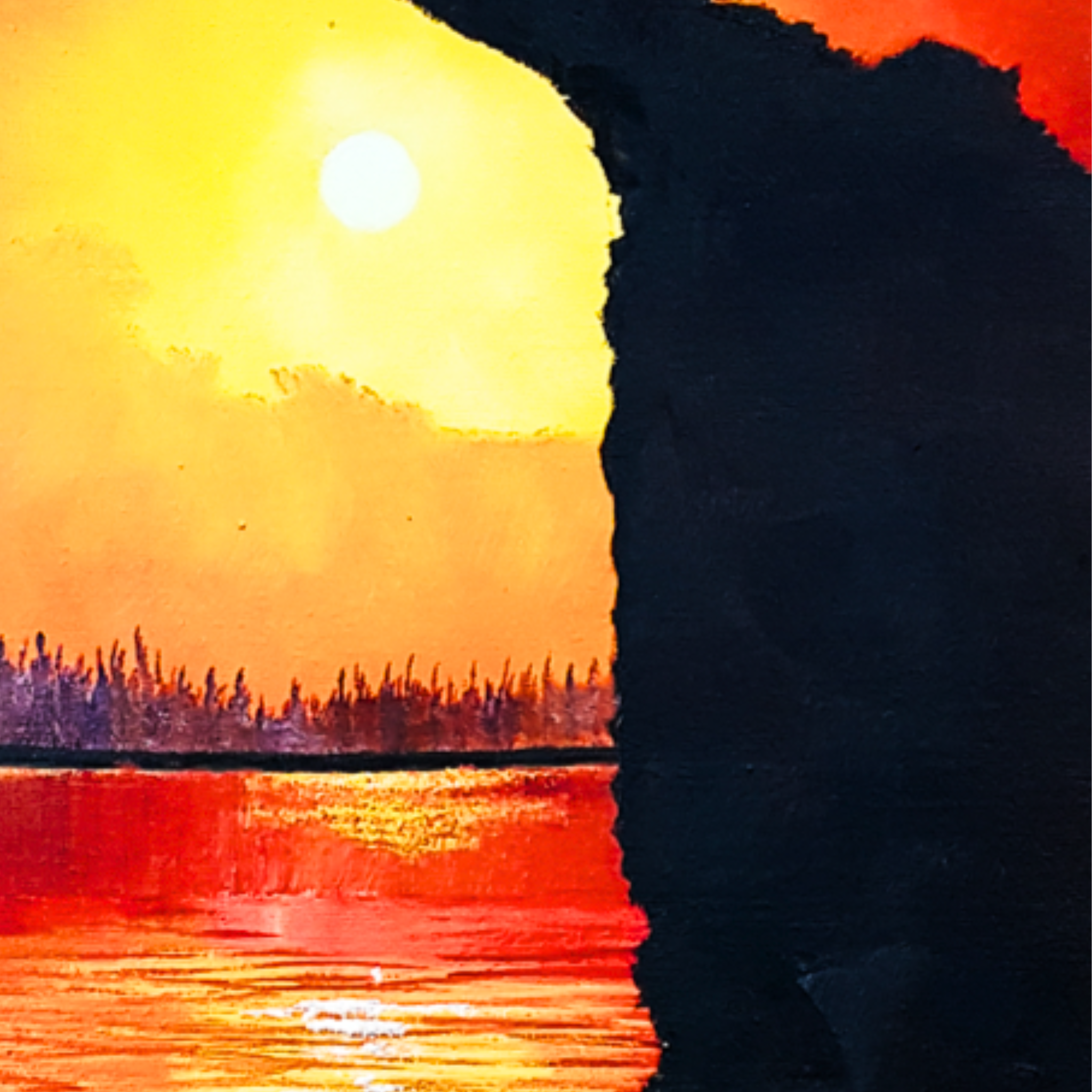 Sunset Arch Canvas Print – A3 Dramatic Coastal Landscape Wall Art