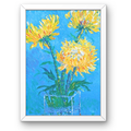 Golden Chrysanthemums Canvas Print – A3 Vibrant Floral Wall Art