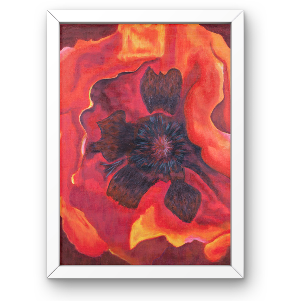 Bold Bloom Canvas Print – A3 Vibrant Floral Wall Art