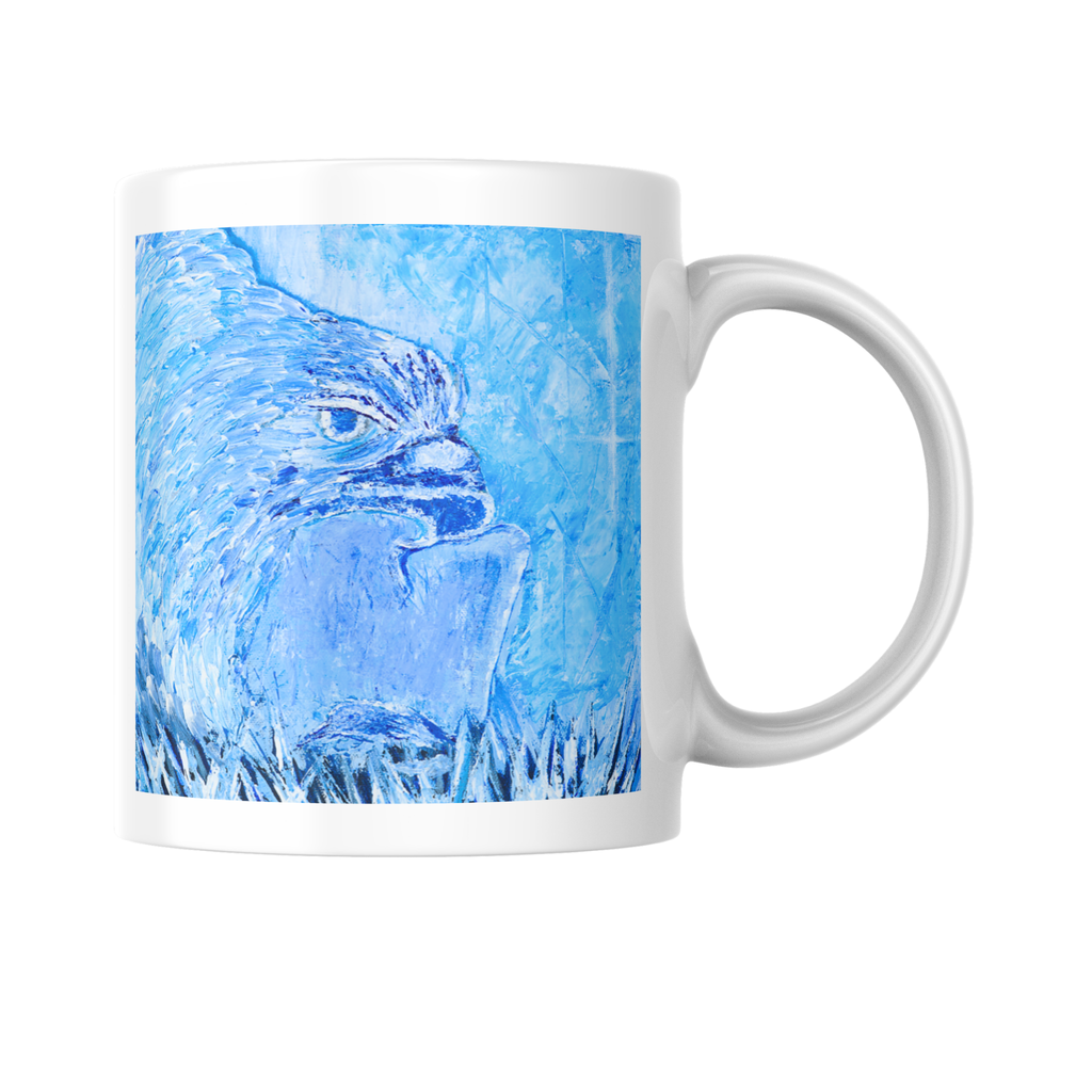 Eagle in Ice Mug – Majestic Wildlife Ceramic Coffee Mug