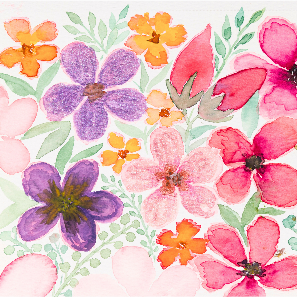 Vibrant Bouquet Canvas Print – A3 Colorful Floral Wall Art