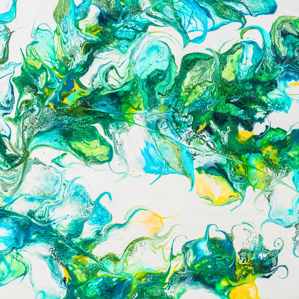 Whispers of Motion – Blank Greeting Card with Craft Envelope & Organic Abstract Artwork