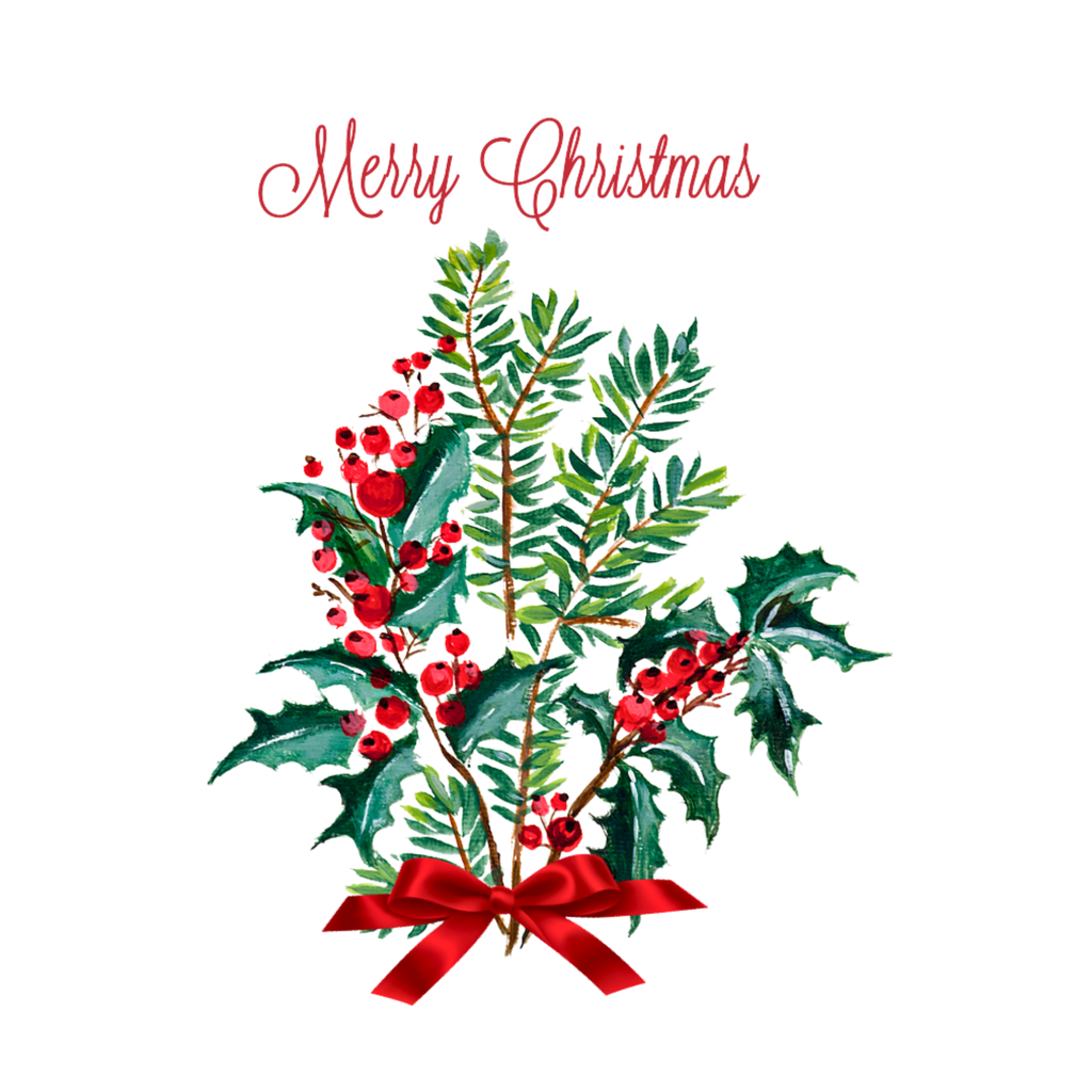 Holly & Berry Bouquet Mug – Traditional Christmas Ceramic Coffee Mug