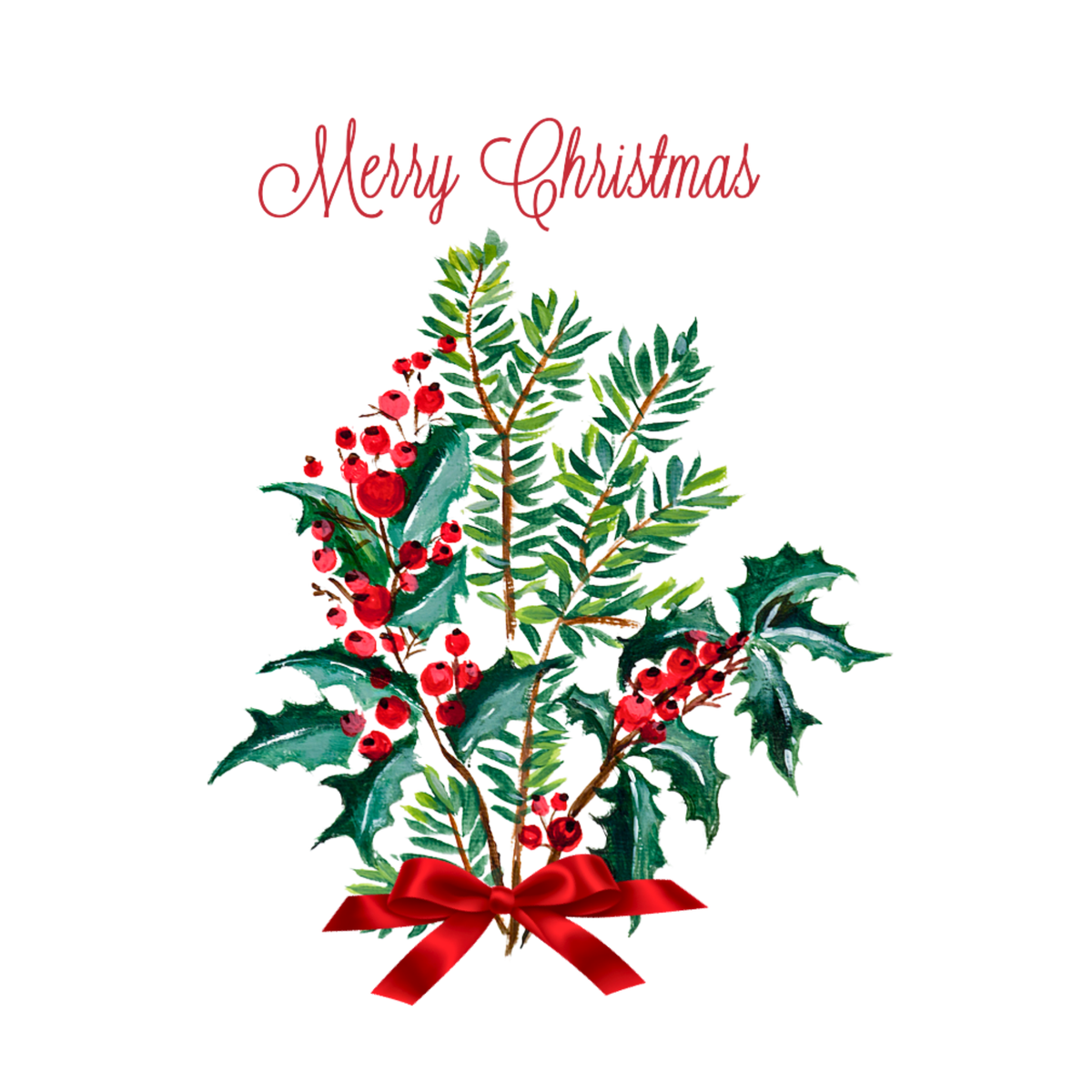 Holly & Berry Bouquet Mug – Traditional Christmas Ceramic Coffee Mug