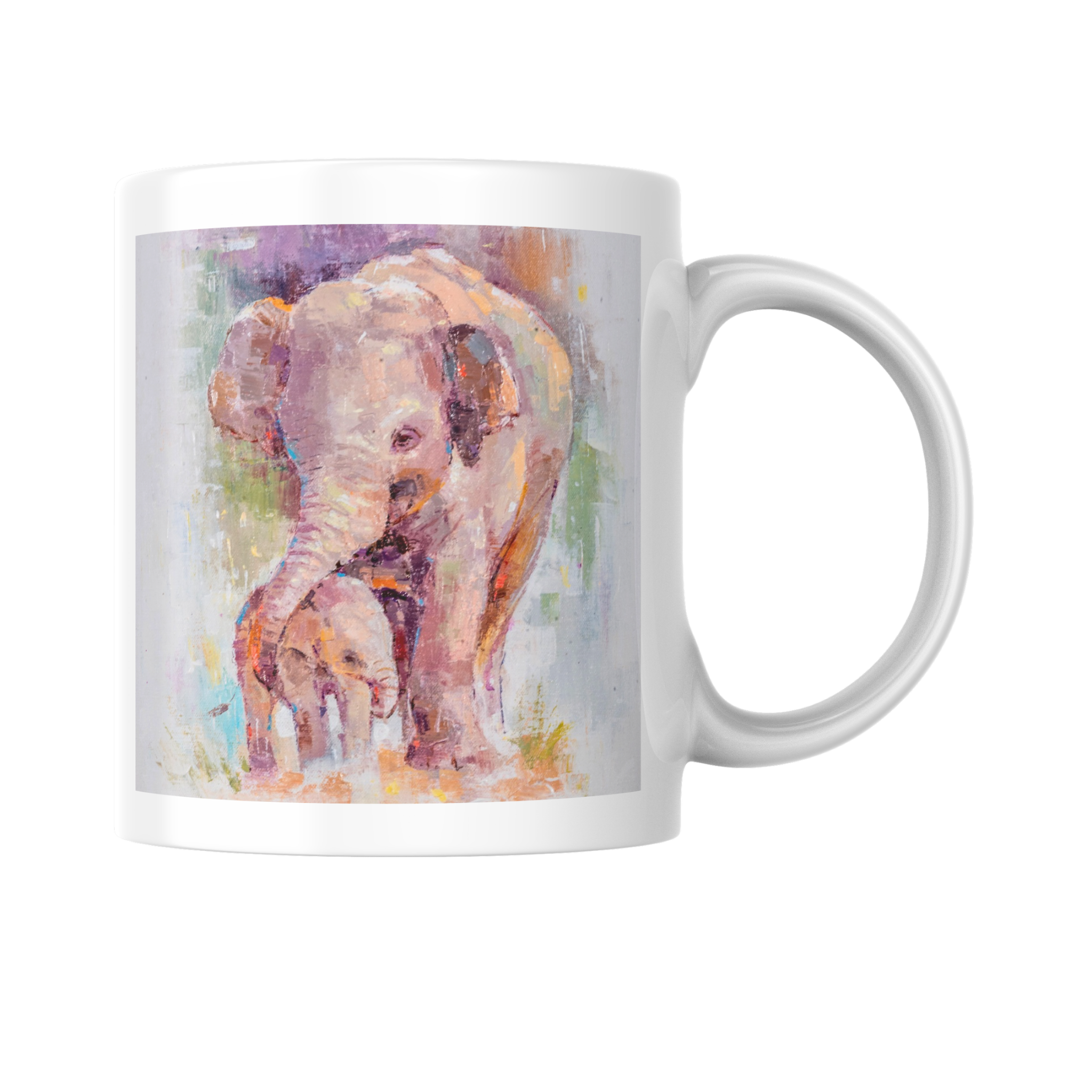 Mother & Baby Elephant Mug – Tender Bond Ceramic Coffee Mug
