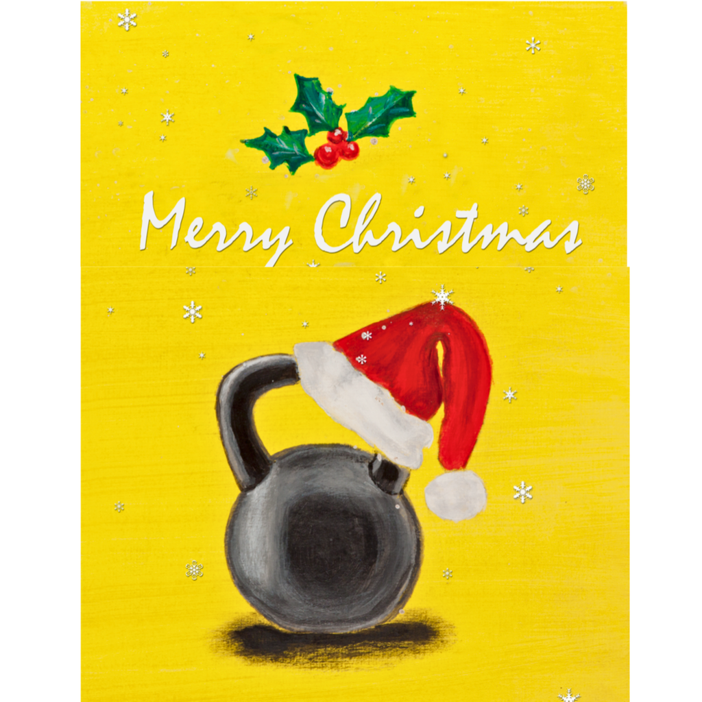Kettlebell Santa Mug – Merry Fitmas Ceramic Coffee Mug
