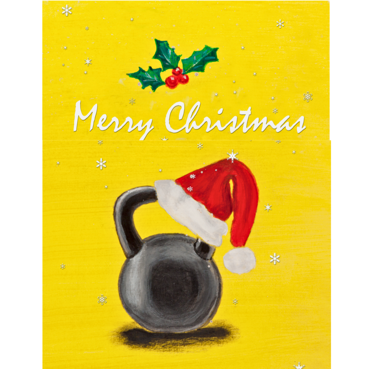 Kettlebell Santa Mug – Merry Fitmas Ceramic Coffee Mug