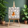 Orange Cat Stand Out Boldly Canvas Print – A3 Inspirational Wall Art