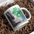 White Cat with Heterochromatic Eyes Mug – Unique Cat Ceramic Coffee Mug