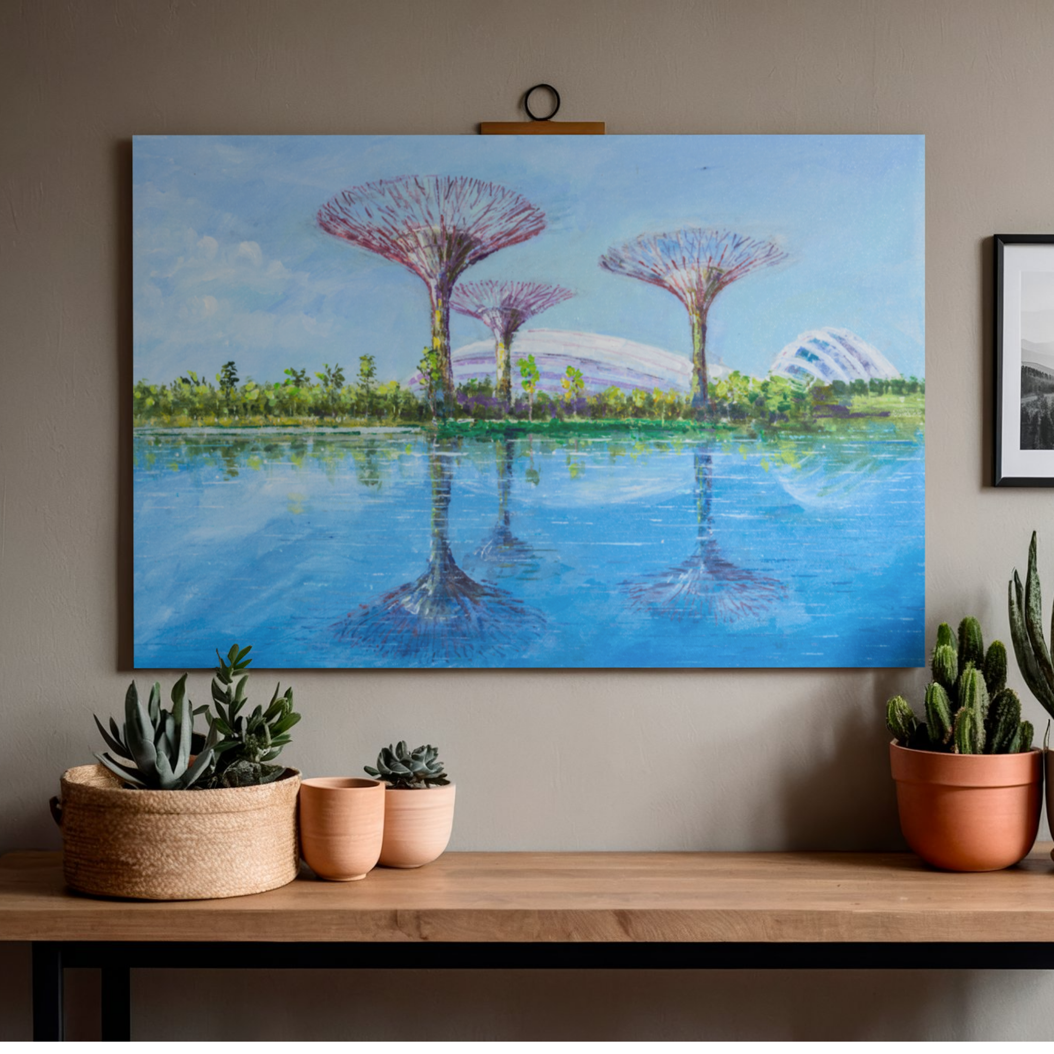 Supertree Grove at Gardens by the Bay Canvas Print – A3 Singapore Landmark Wall Art