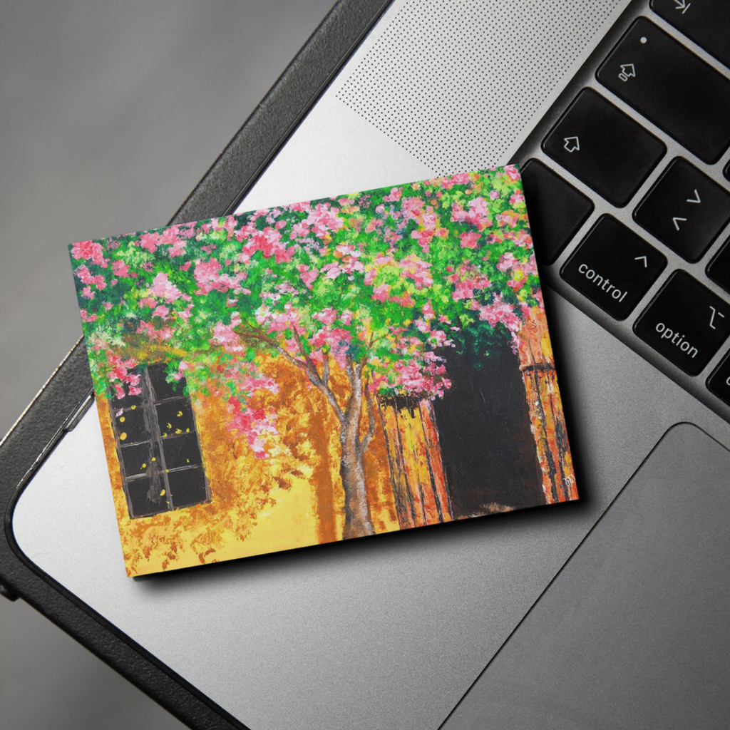 Autumn Trees along the Lake – Acrylic Painting Design