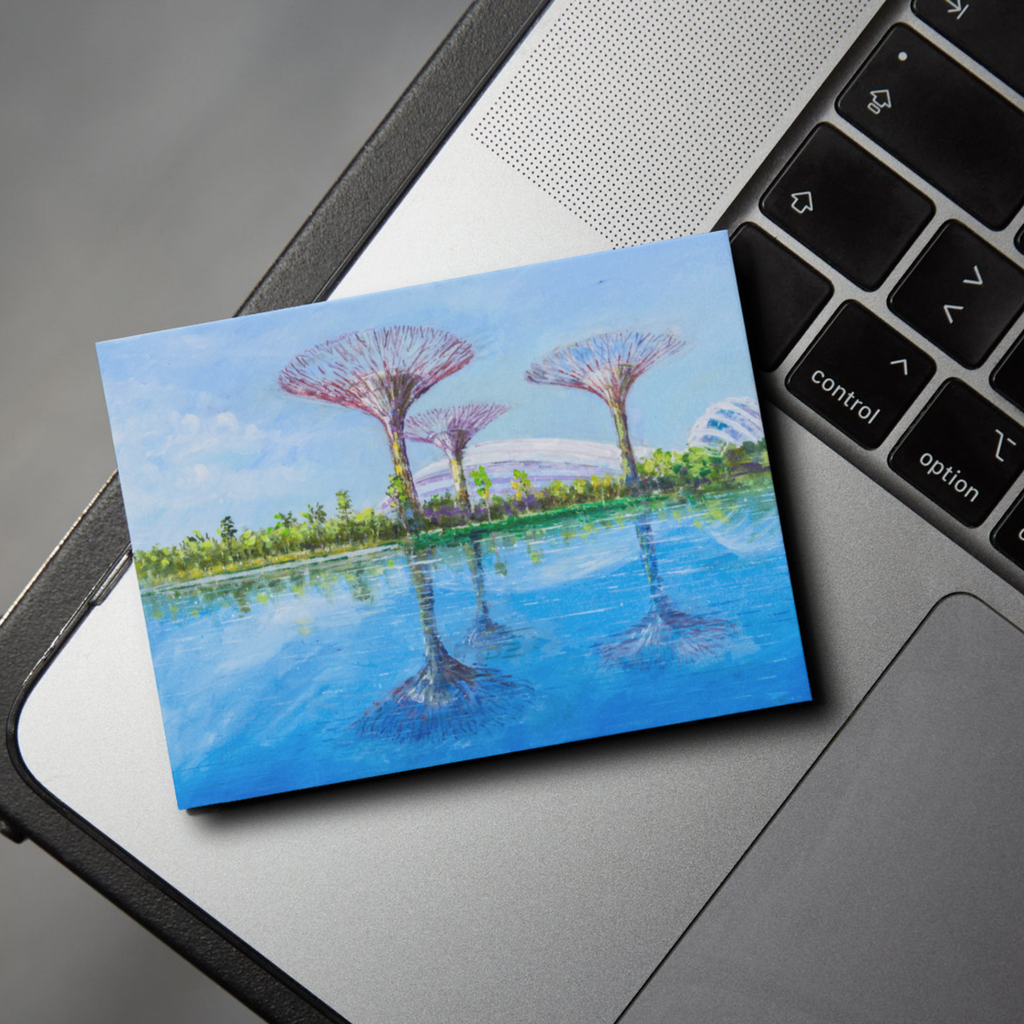 Supertree Grove at Gardens by the Bay Card – Curated Painting