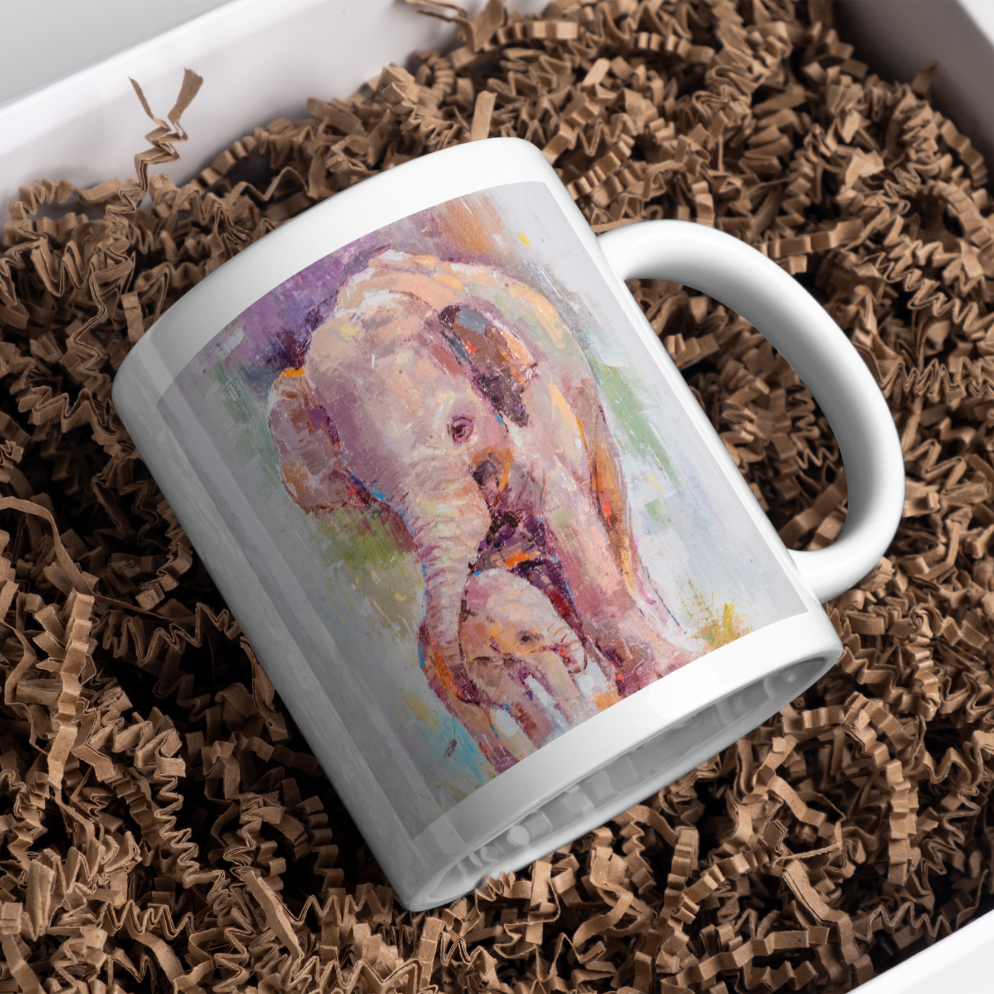 Mother & Baby Elephant Mug – Tender Bond Ceramic Coffee Mug