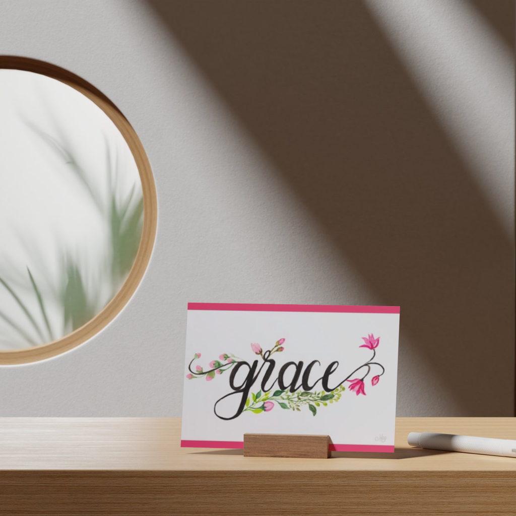 Grace Floral Card – Watercolor Illustration Design