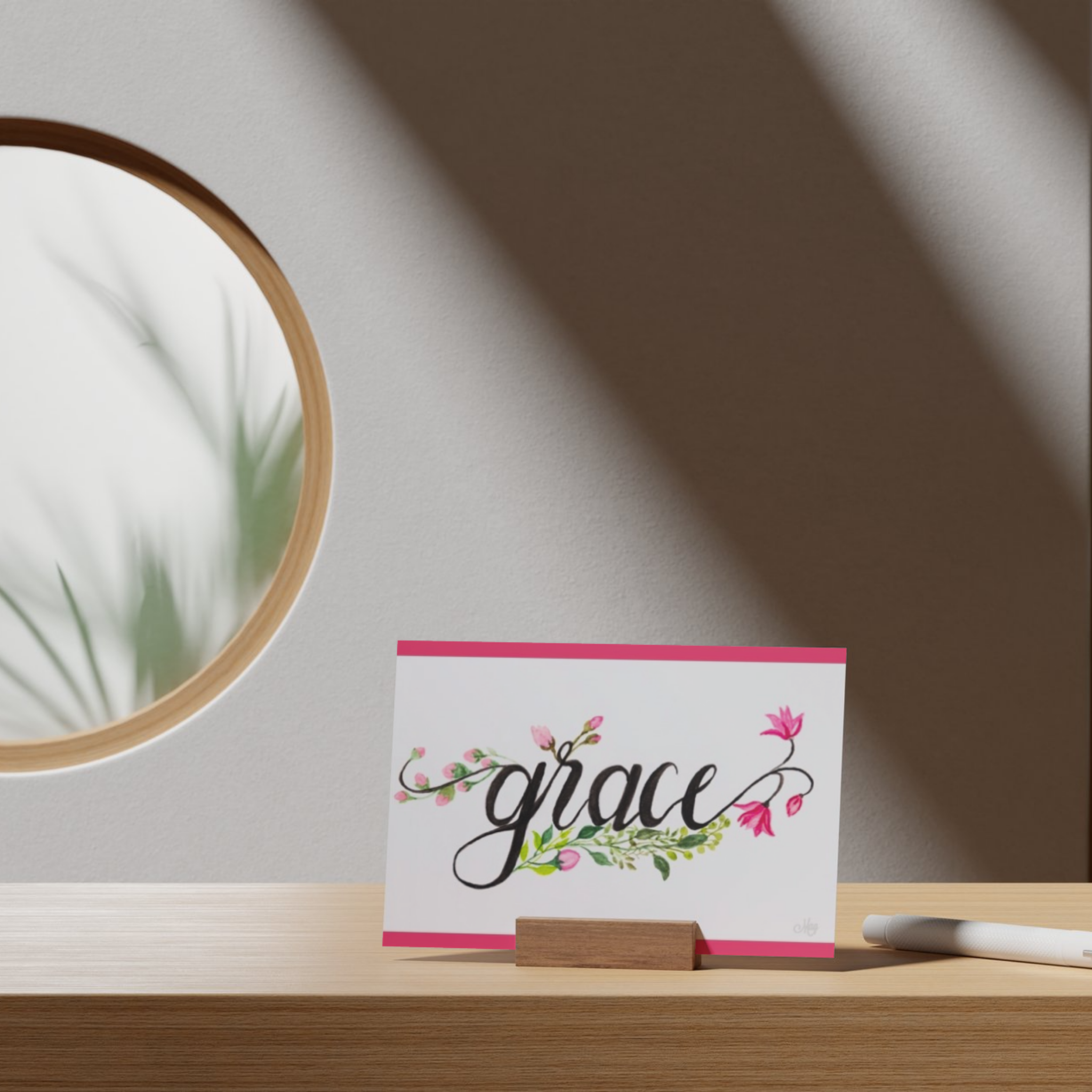 Grace Floral Card – Watercolor Illustration Design