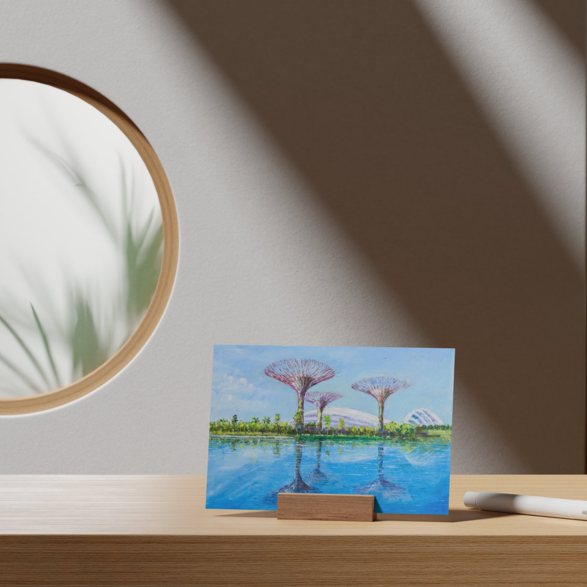 Supertree Grove at Gardens by the Bay Card – Curated Painting