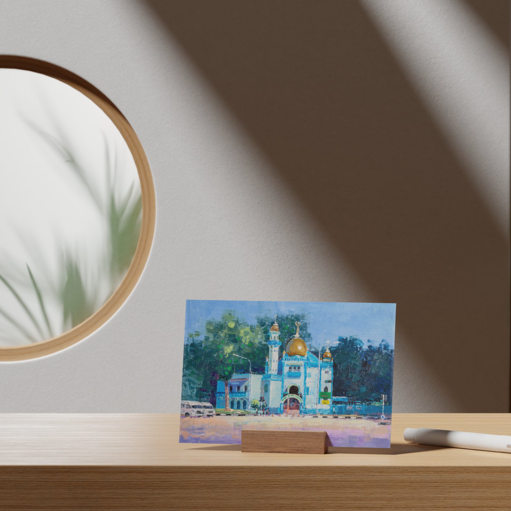 Malabar Mosque, Singapore – Curated Painting Card