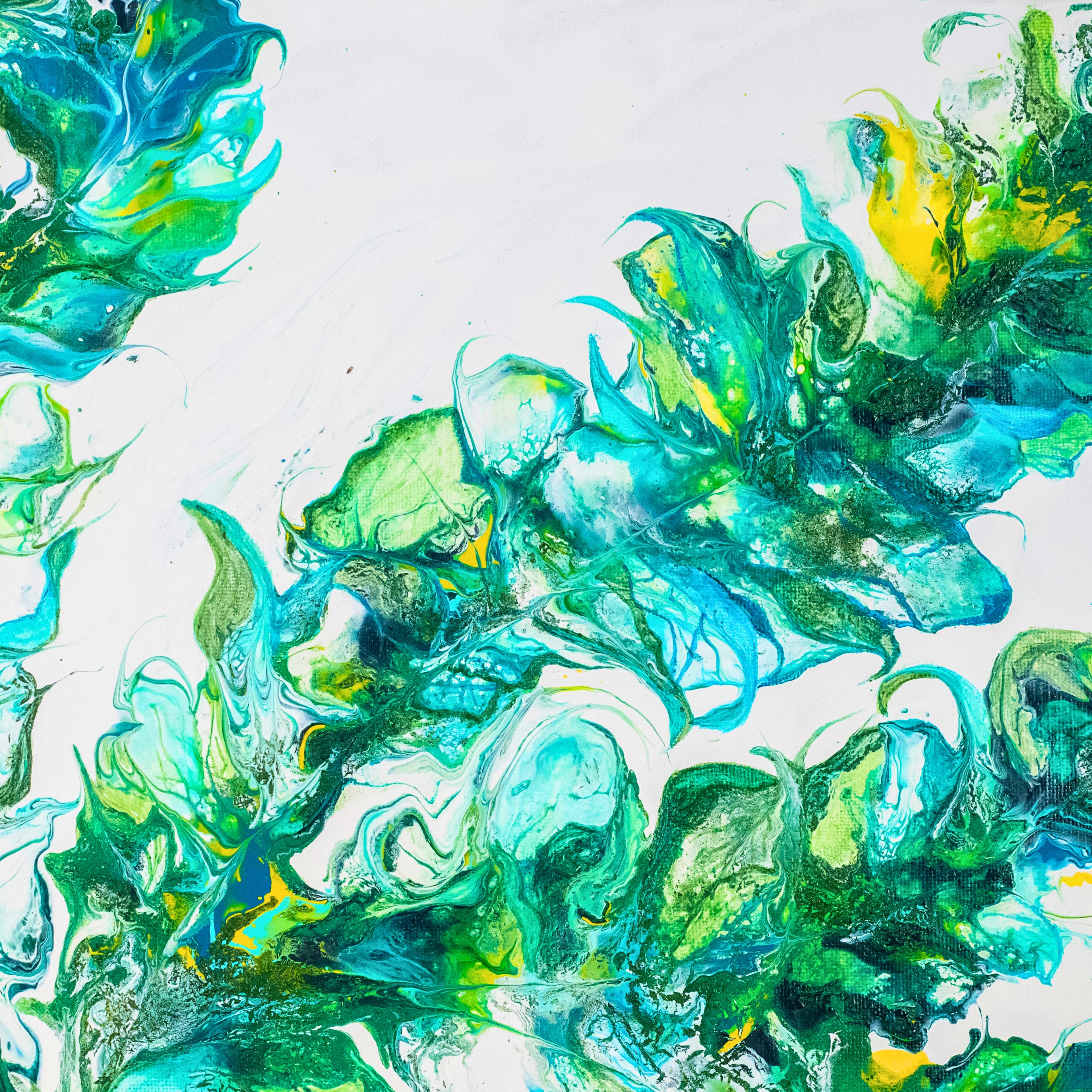 Whispers of Motion – Blank Greeting Card with Craft Envelope & Organic Abstract Artwork