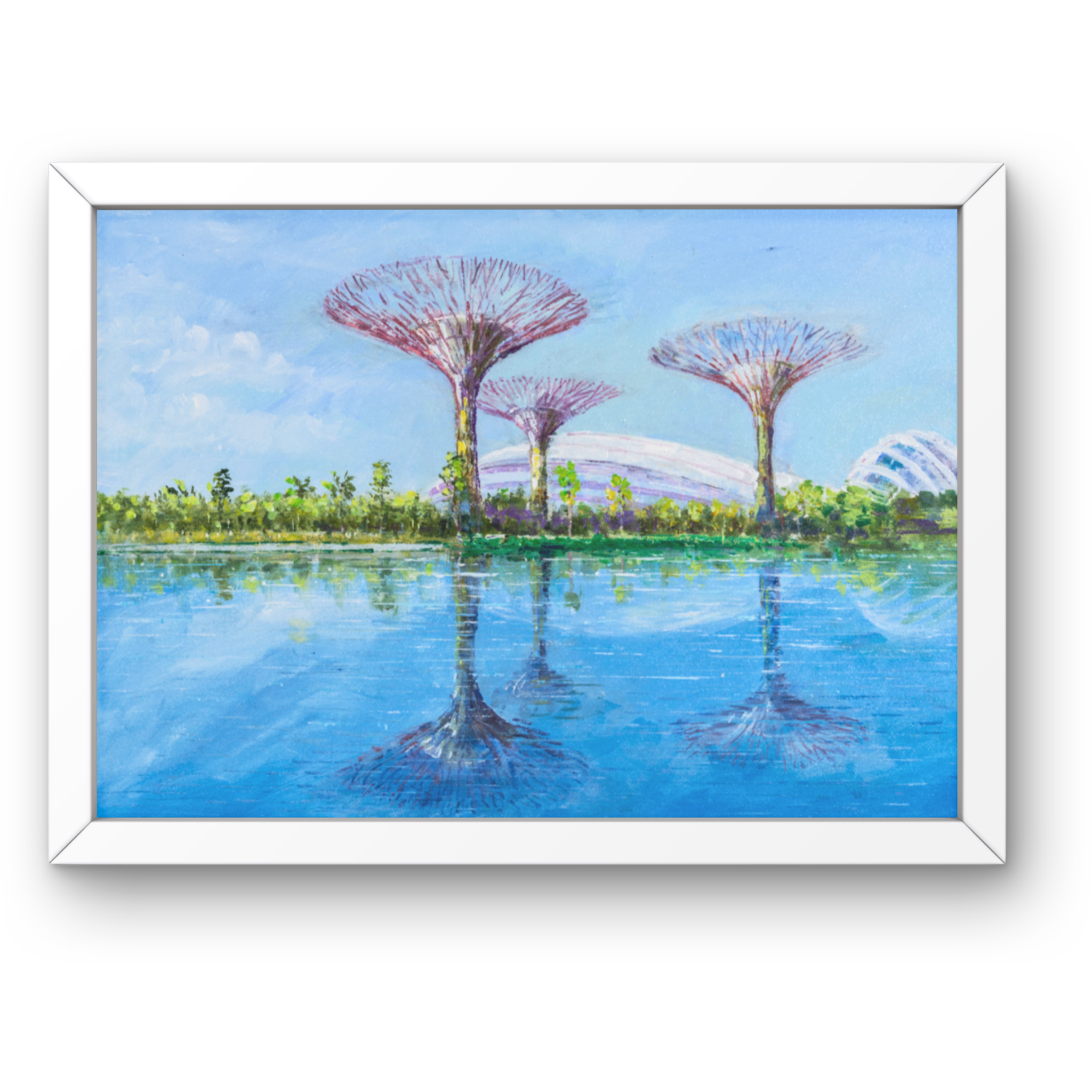 Supertree Grove at Gardens by the Bay Canvas Print – A3 Singapore Landmark Wall Art