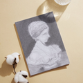 Classical Lady with Rose – Charcoal Portrait Art Greeting Card