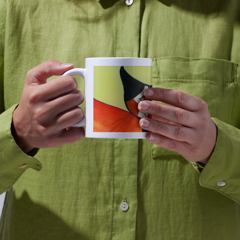 Picasso Cat & Mouse Mug – Bold Abstract Art Ceramic Coffee Mug