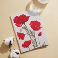 Red Poppies Floral Card – Watercolor Painting Design