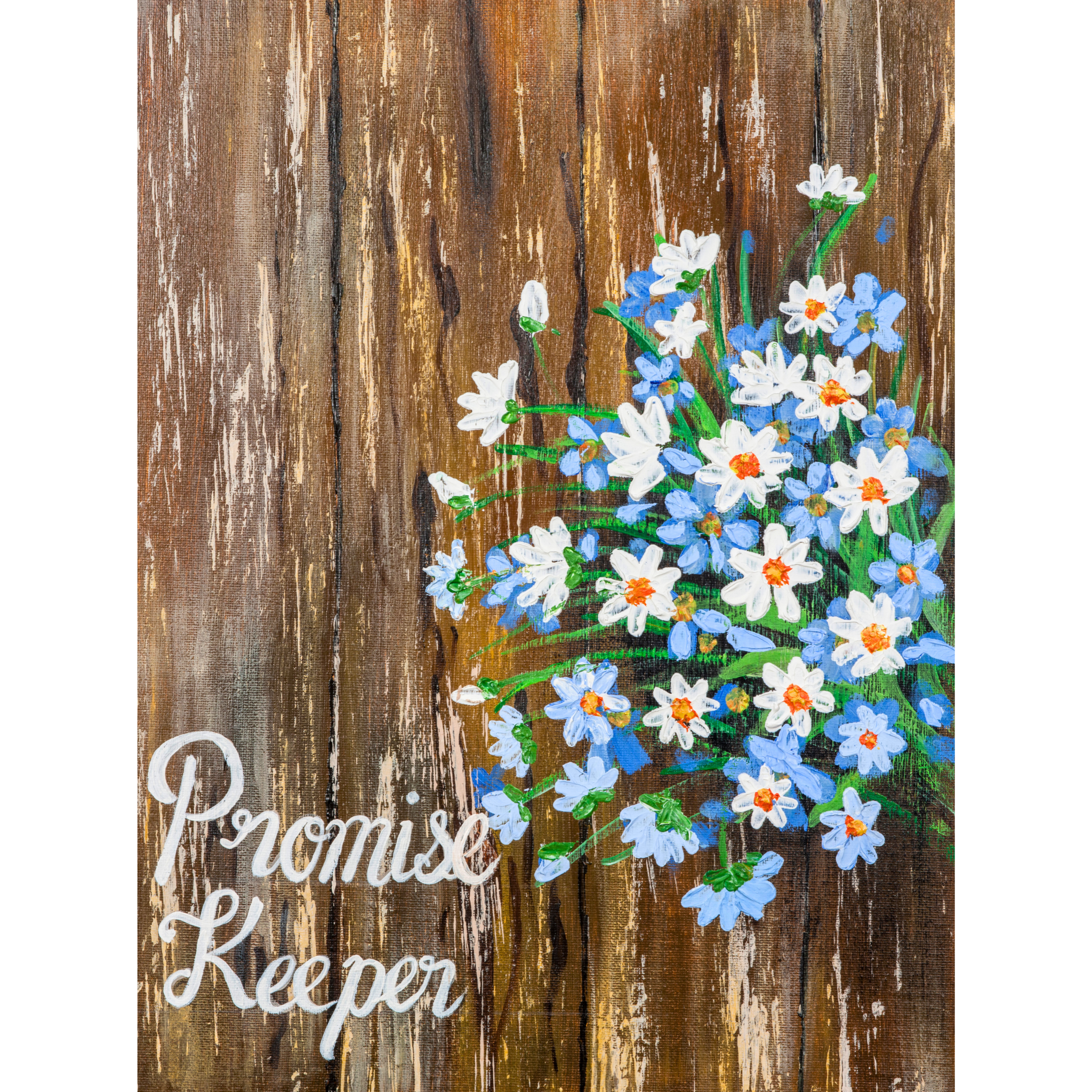 Promise Keeper Floral Card – Acrylic Painting Design
