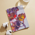 Radiant Flow Floral Card – Acrylic Pour Design