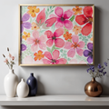 Vibrant Bouquet Canvas Print – A3 Colorful Floral Wall Art